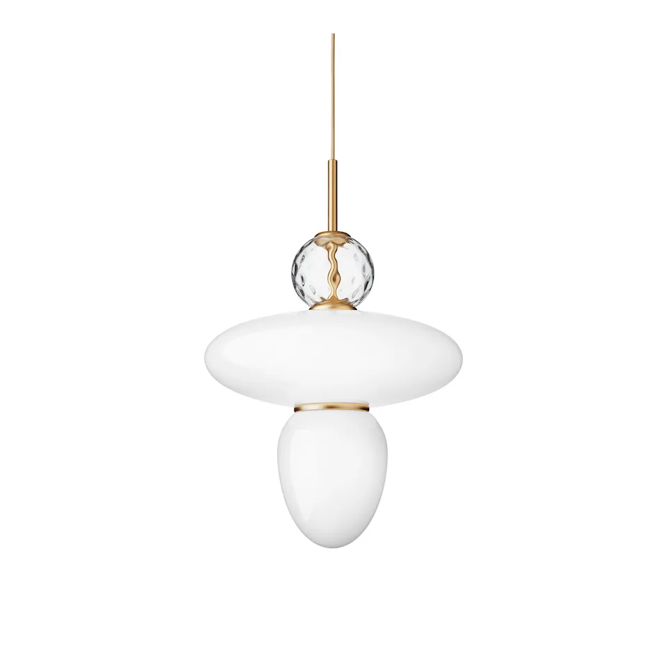 Rizzatto 43 Satin Brass/Opal White