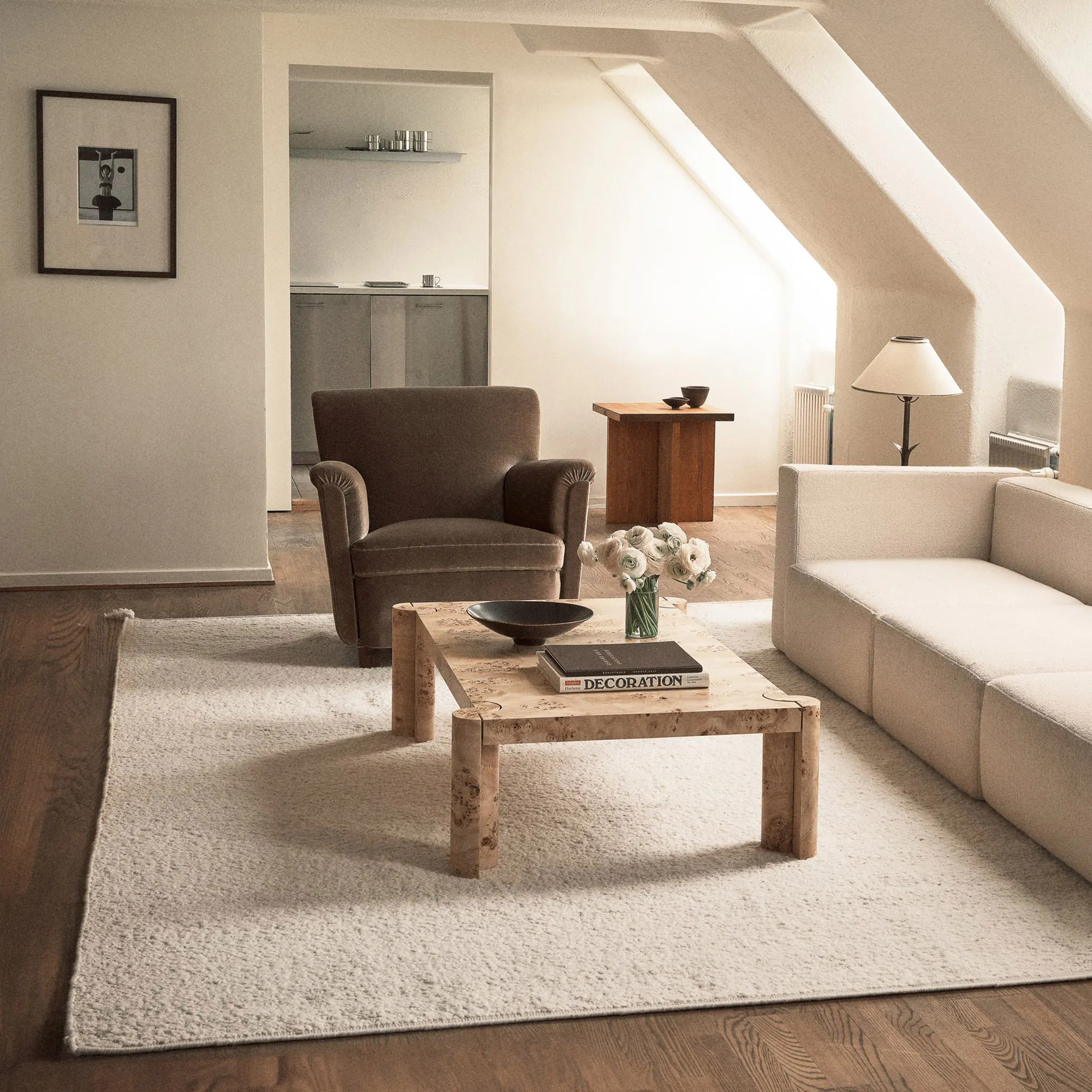 Boucle Cream ullteppe - 2
