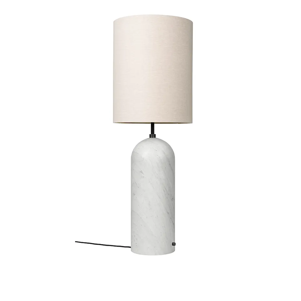 Gravity gulvlampe XL High hvit marmor