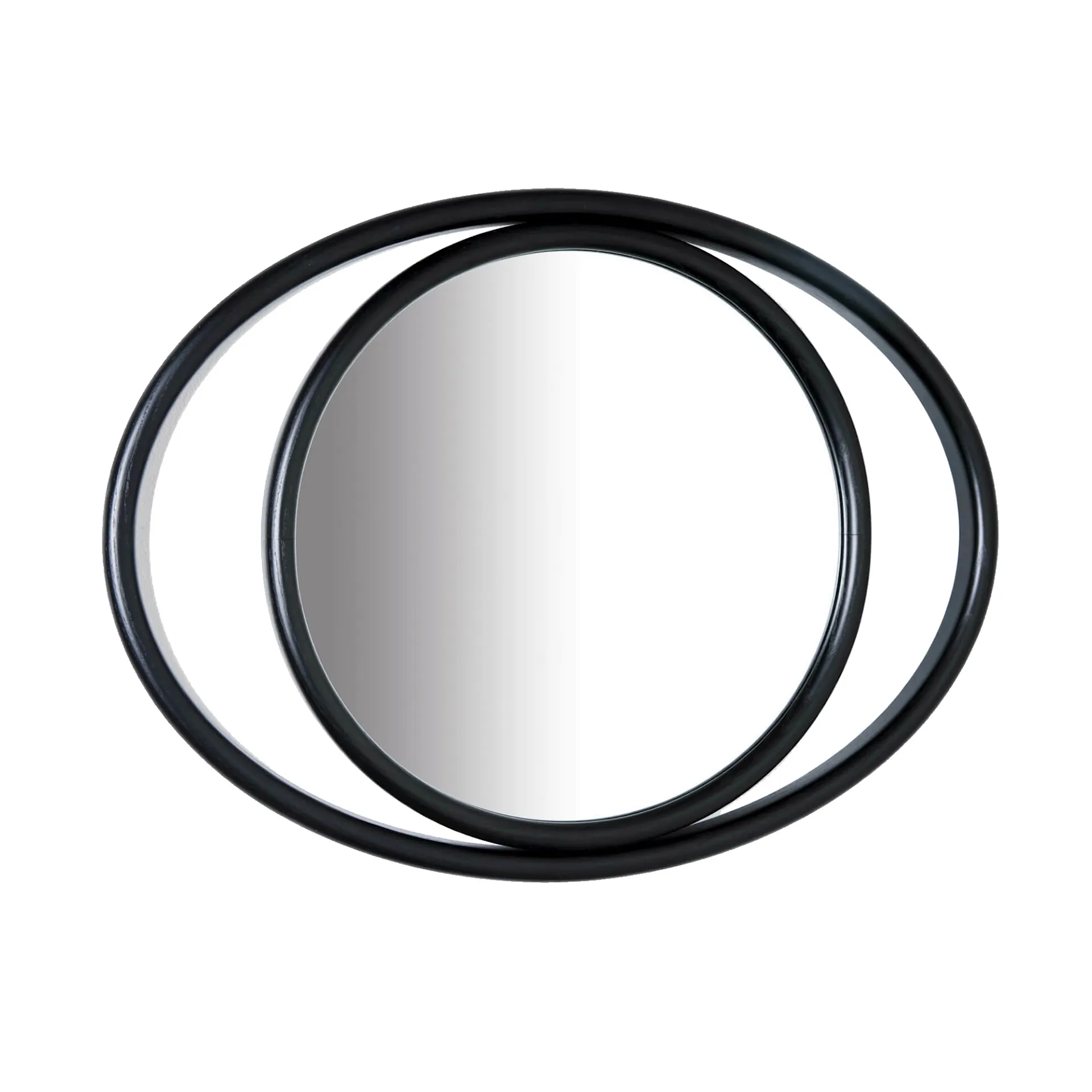 Eyeshine Mirrors Black Oval - Gebrüder Thonet Vienna - NO GA