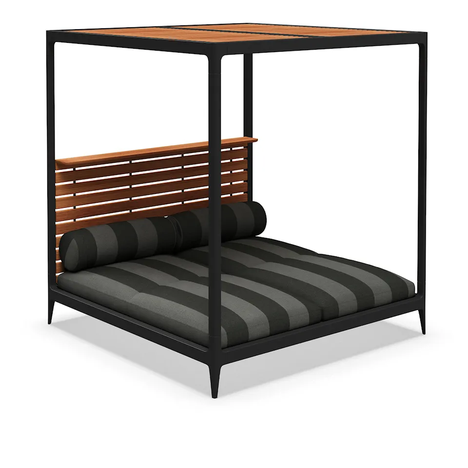 Grid Cabana Teak Back and Roof
