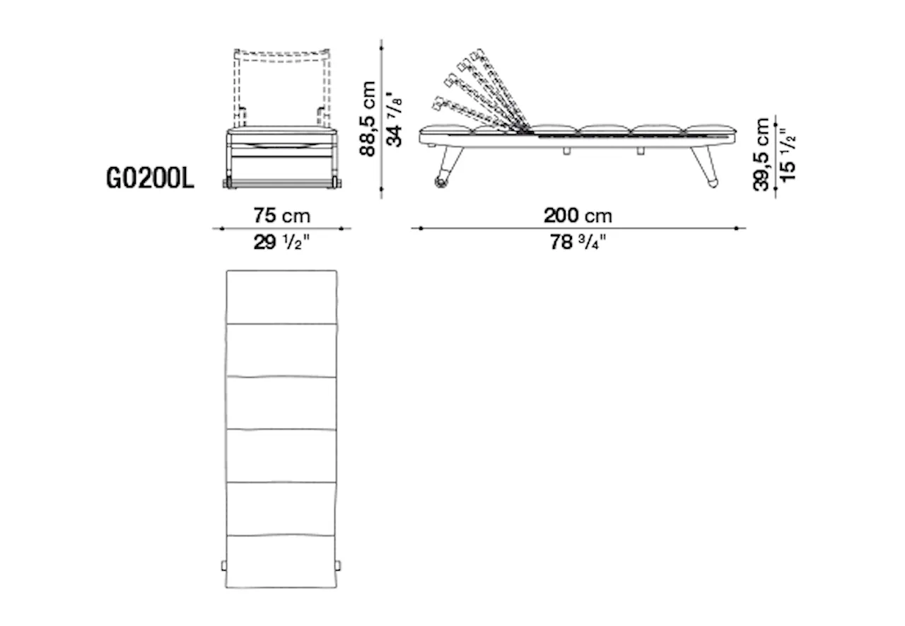 Gio Outdoor Chaise Longue