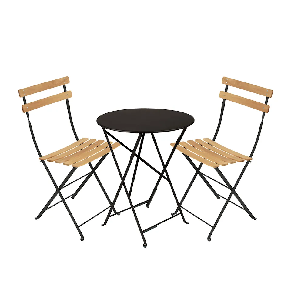Bistro spisegruppe Ø60cm & 2 tre stoler