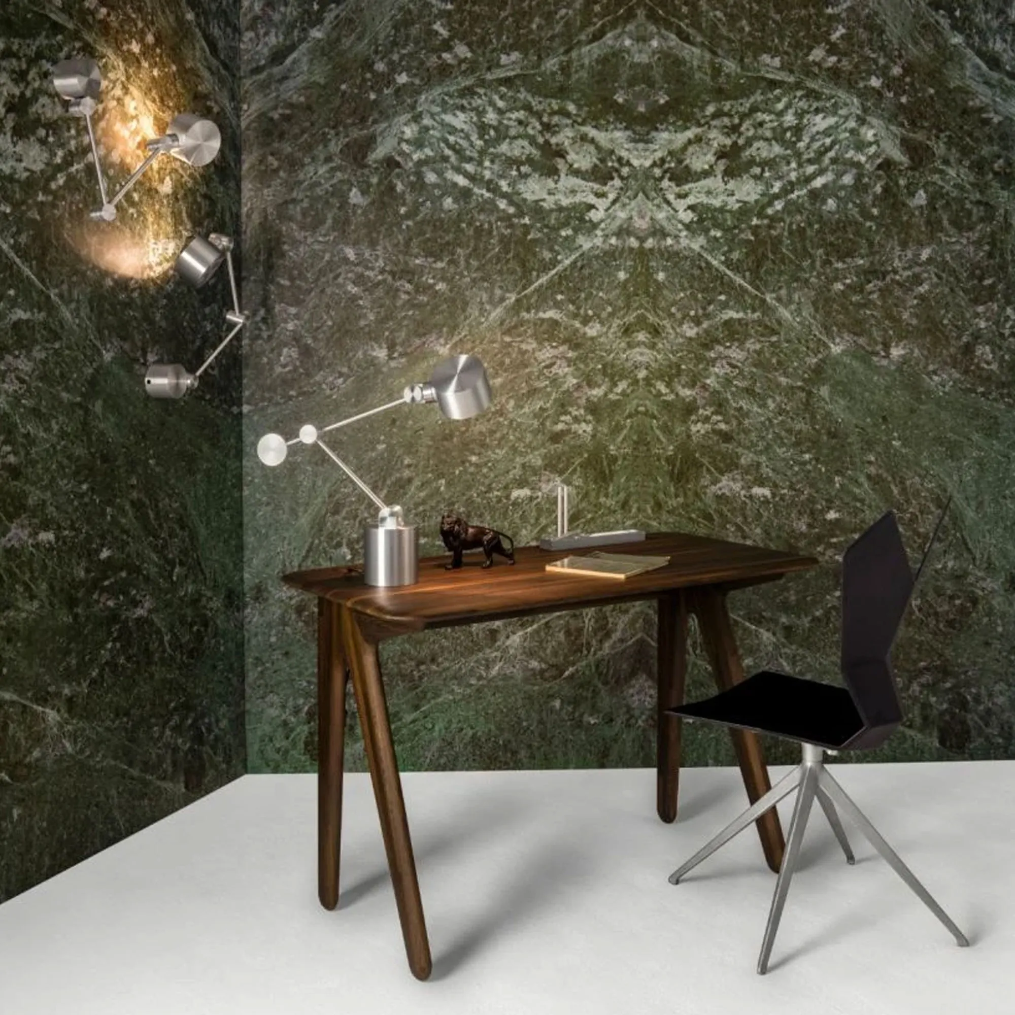 Slab Desk Small Fumed Oak - 2