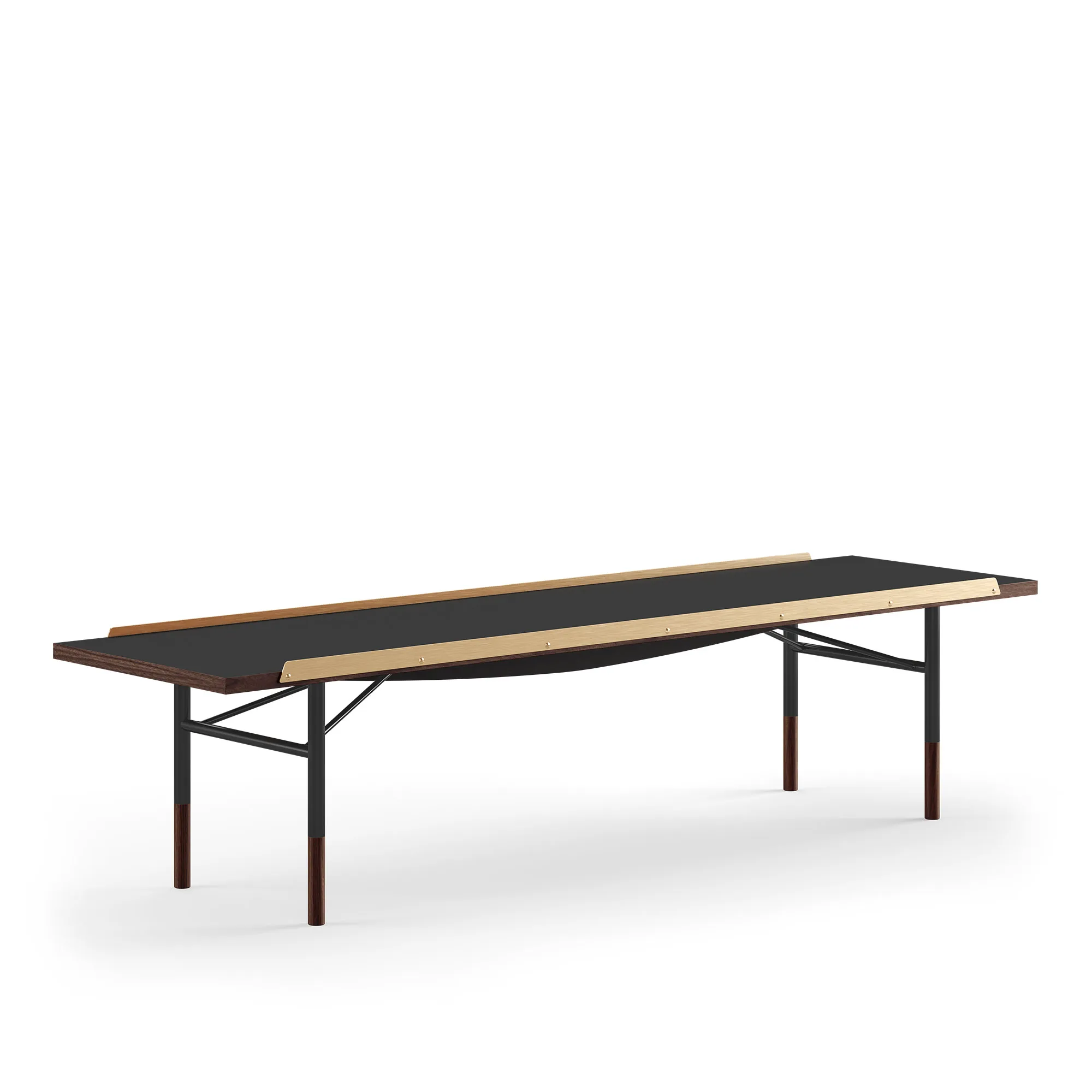 Table Bench Small med mässingskanter - 1