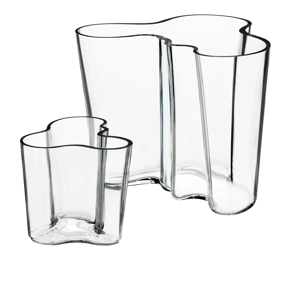 Alvar Aalto gavesett vase 160 mm og 95 mm