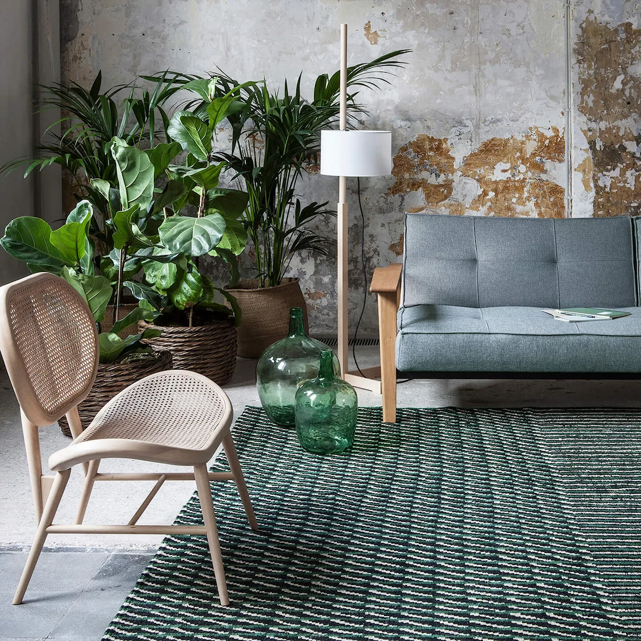 Blur Rug Green