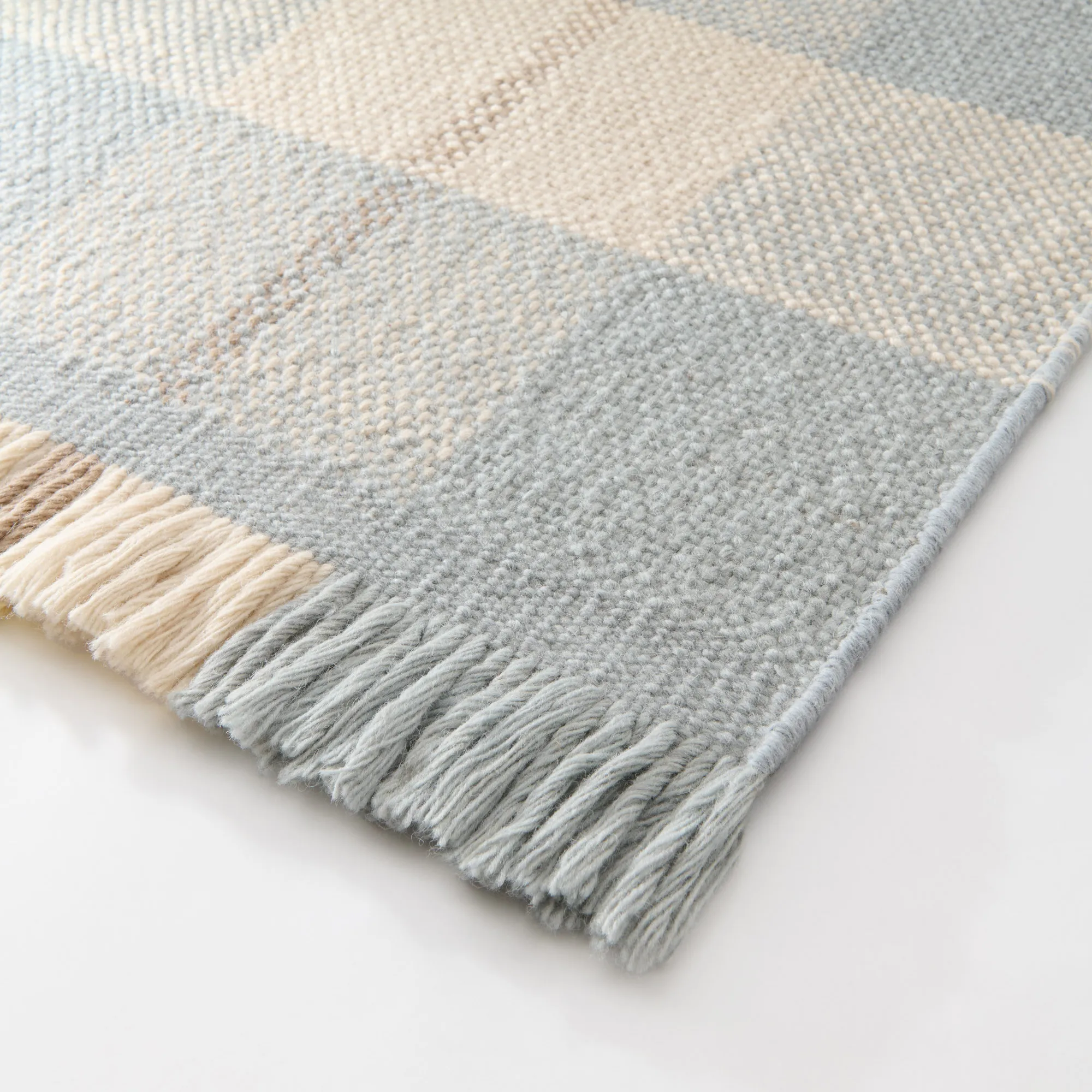 Plaid Blue/Cream ullteppe - 6
