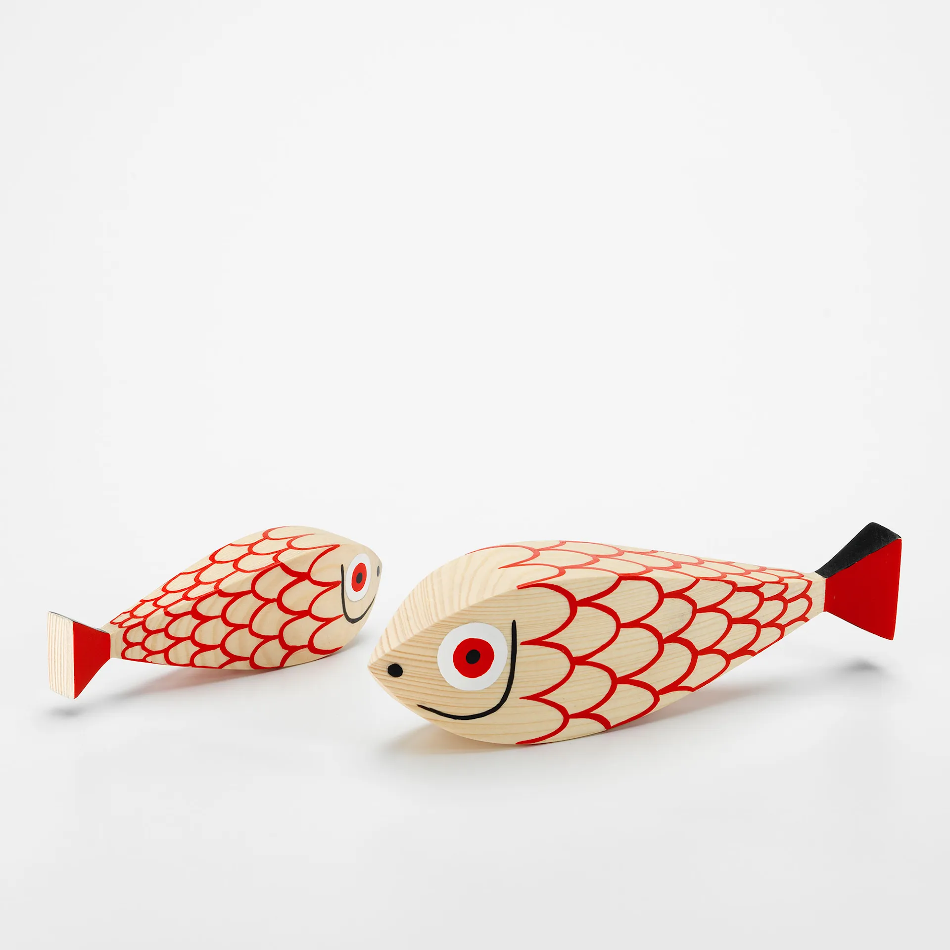 Wooden Dolls Mother Fish & Child - Vitra - Alexander Girard  - NO GA