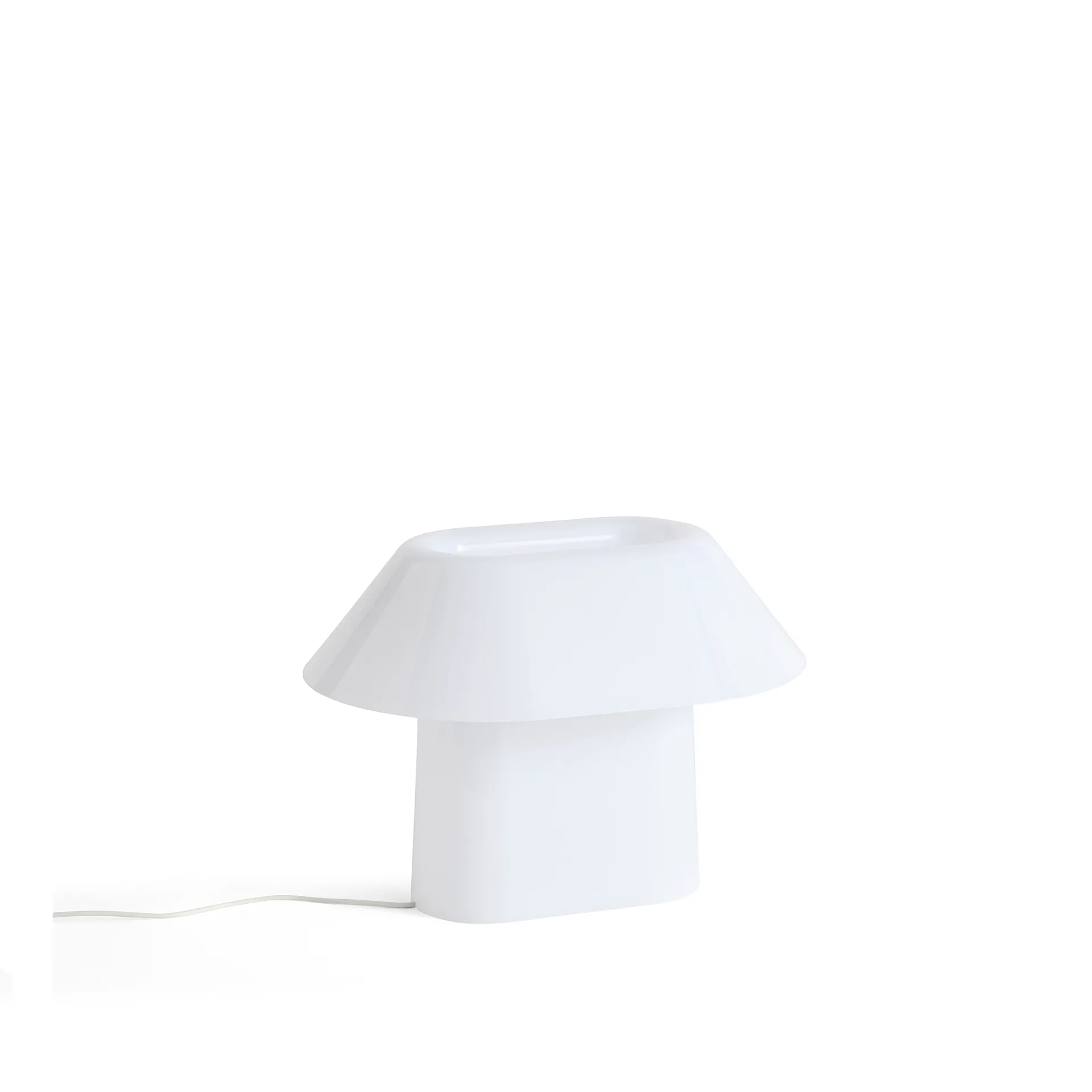 Drome Table Lamp White Opal Acrylic , Cord Color White - HAY - NO GA