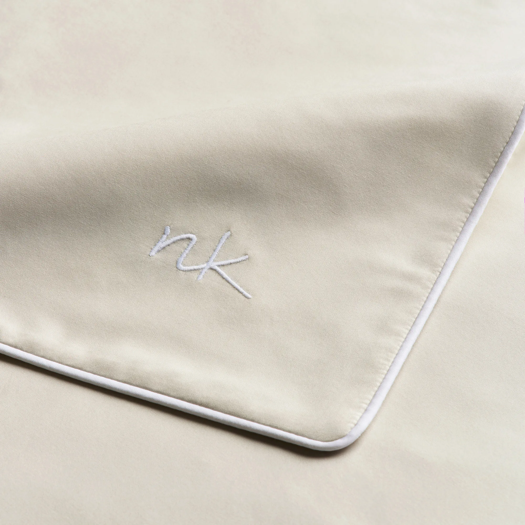 Percale Sand/White putetrekk 2-pakning - 5