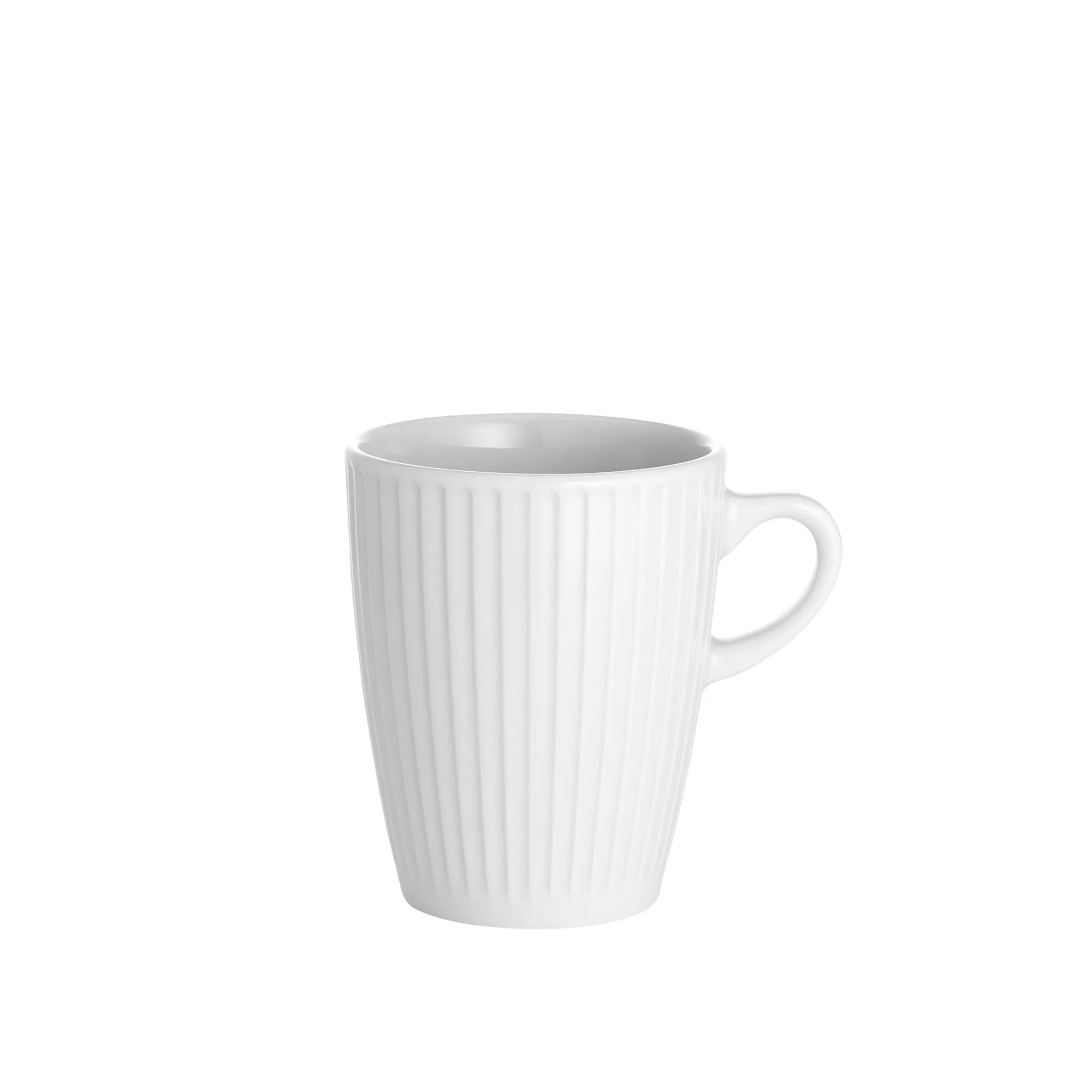 Plissert krus 27 cl hvit - 1