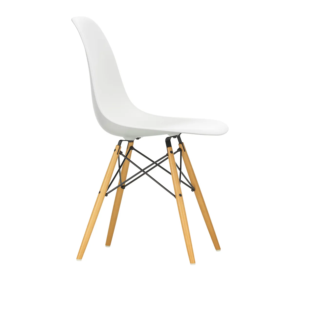 Eames Plastic Chair DSW - 43 Rusty Orange - Dark Maple