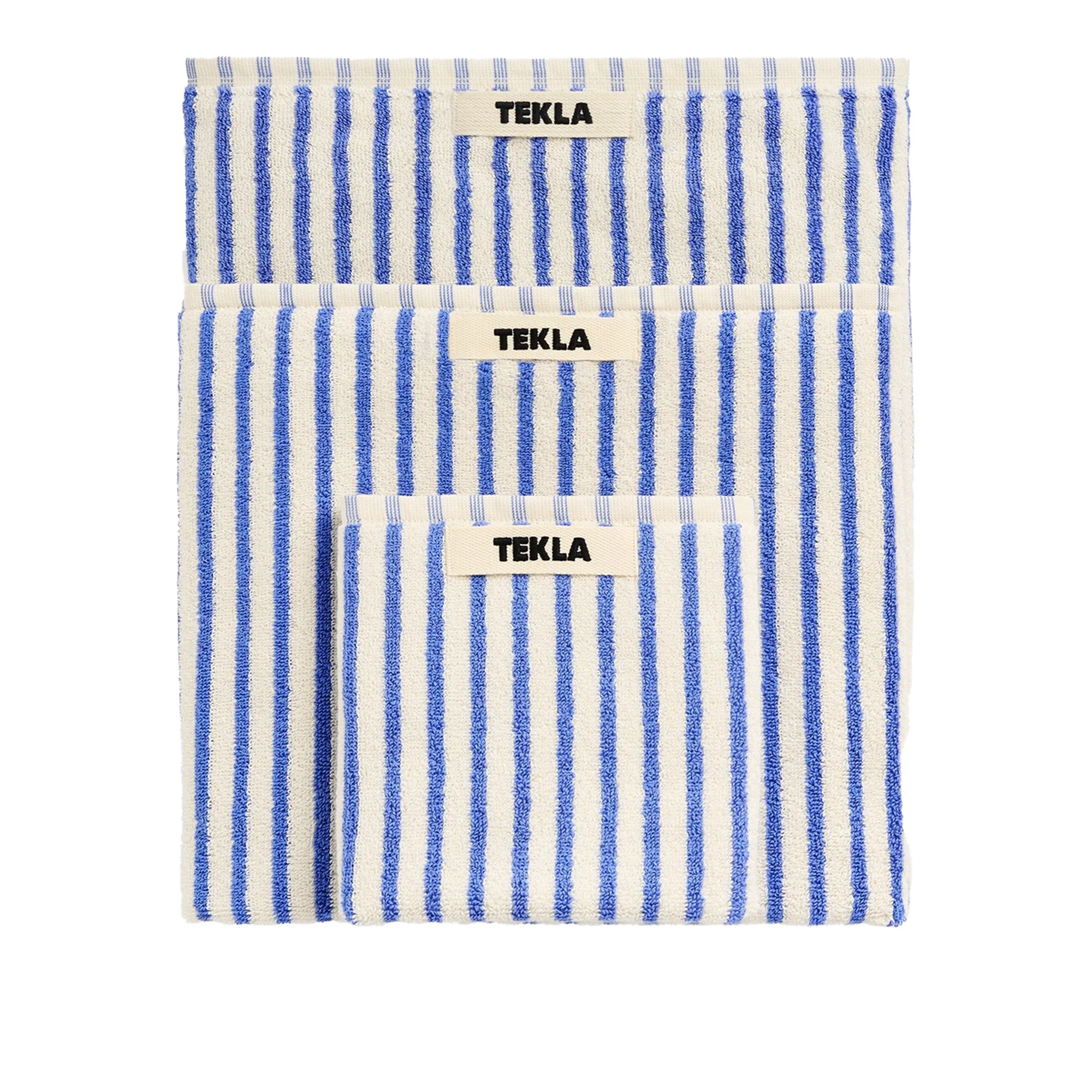 Terry Coastal Blue Stripes håndkle - 1