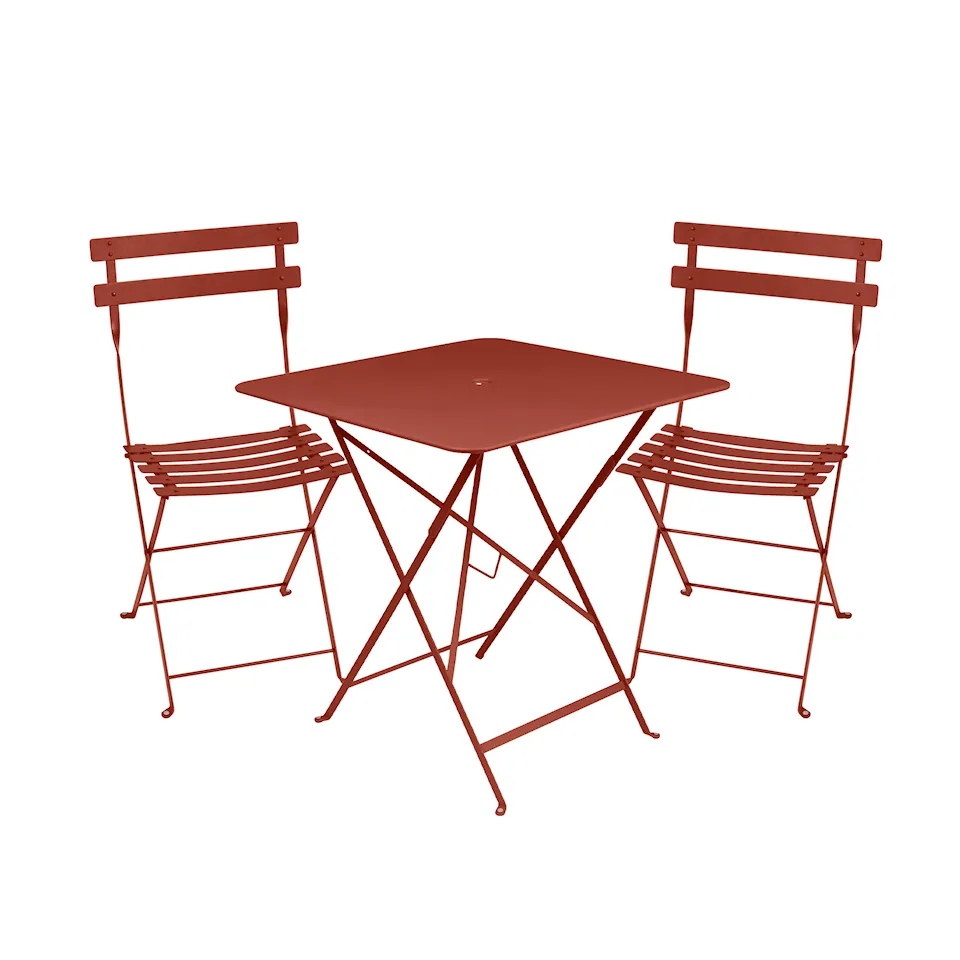 Bistro spisebord 71 cm og 2 stoler