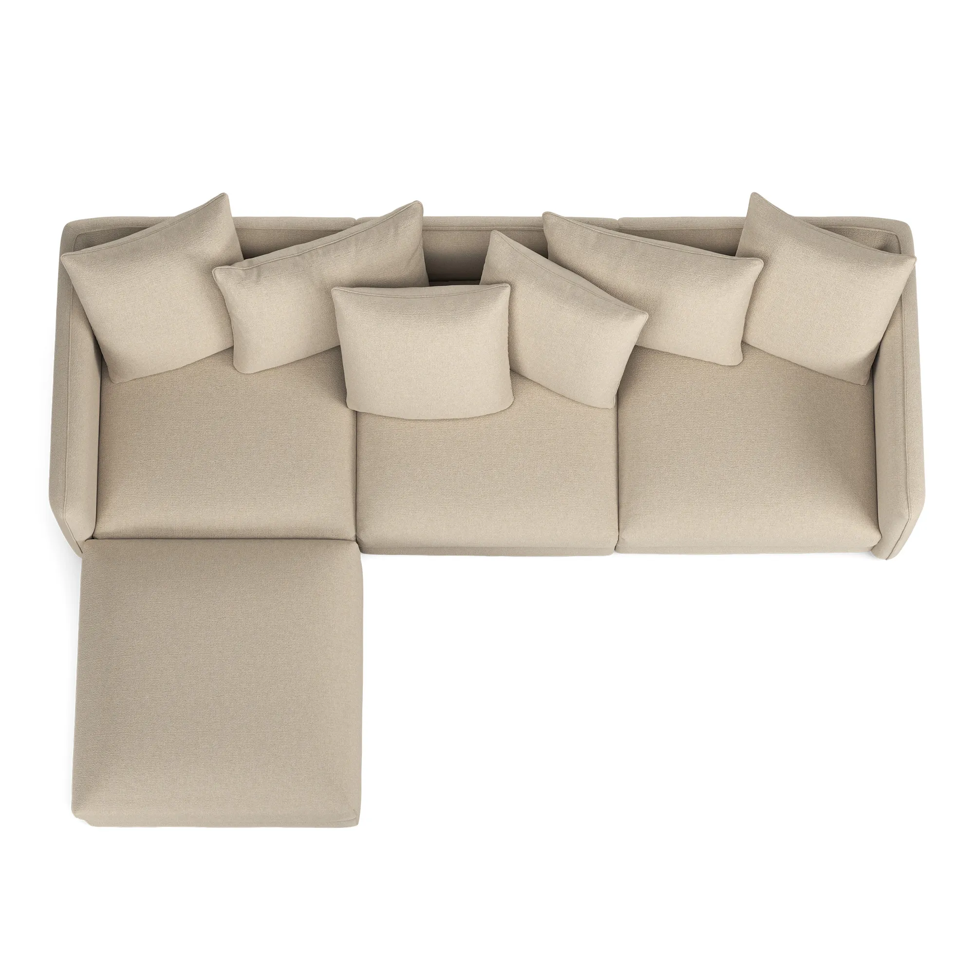 Pavarotti 01 3-seters sofa med fotskammel - 8