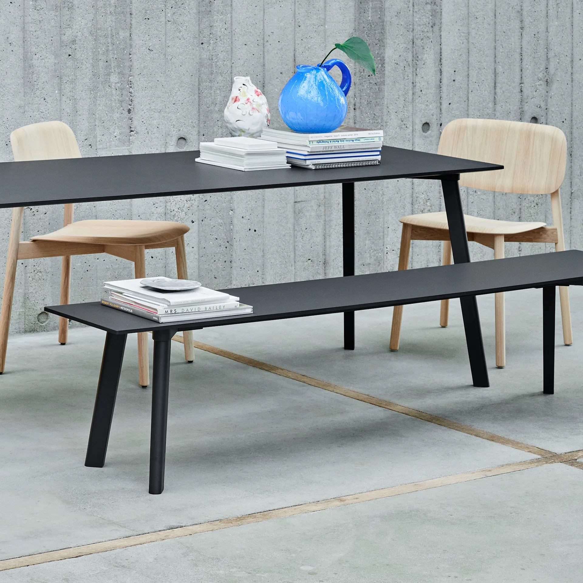 CPH Deux 215 2.0 Bench 200 cm Pearl White Laminate - HAY - Ronan & Erwan Bouroullec - NO GA