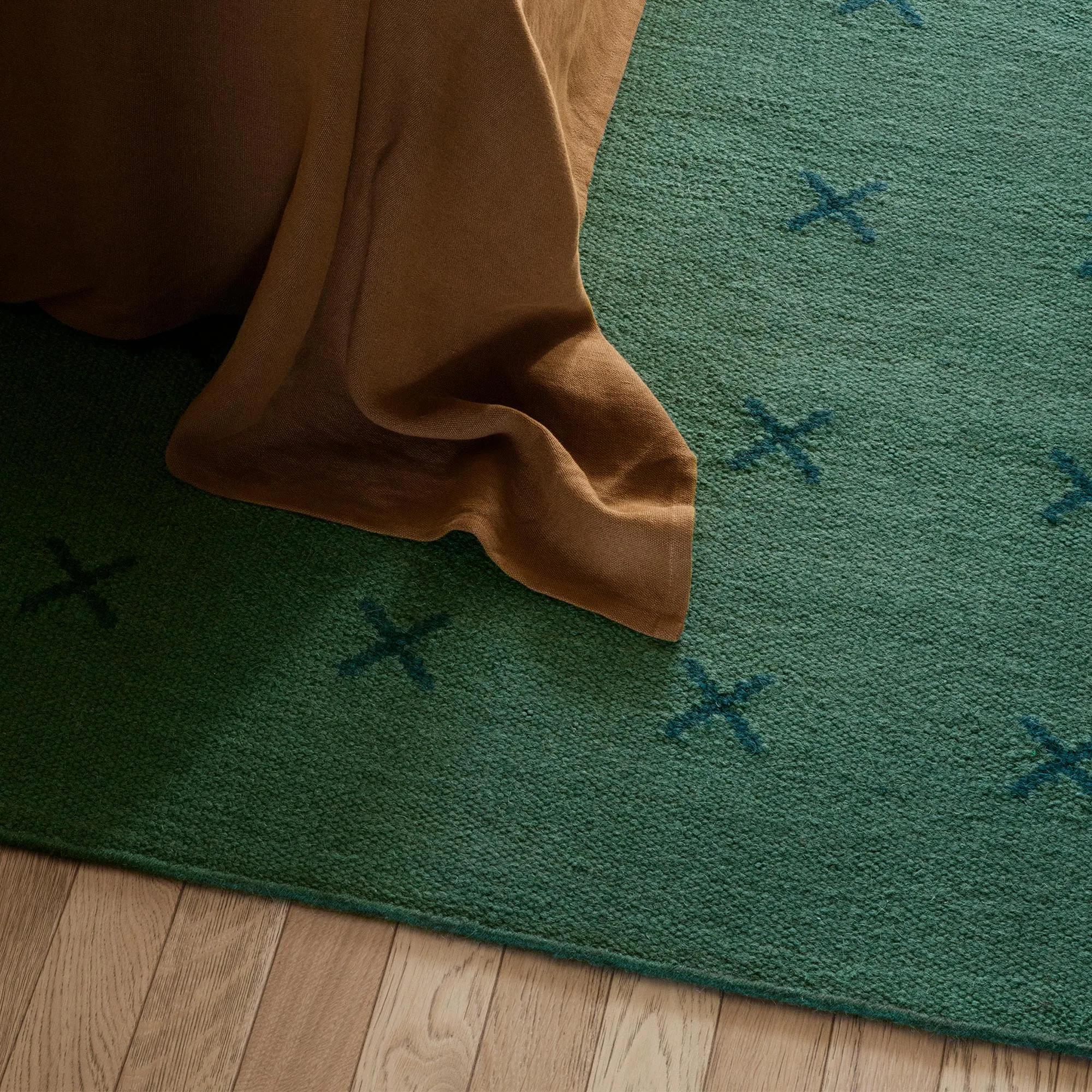 Cross Green/Deep Teal ullteppe - 6