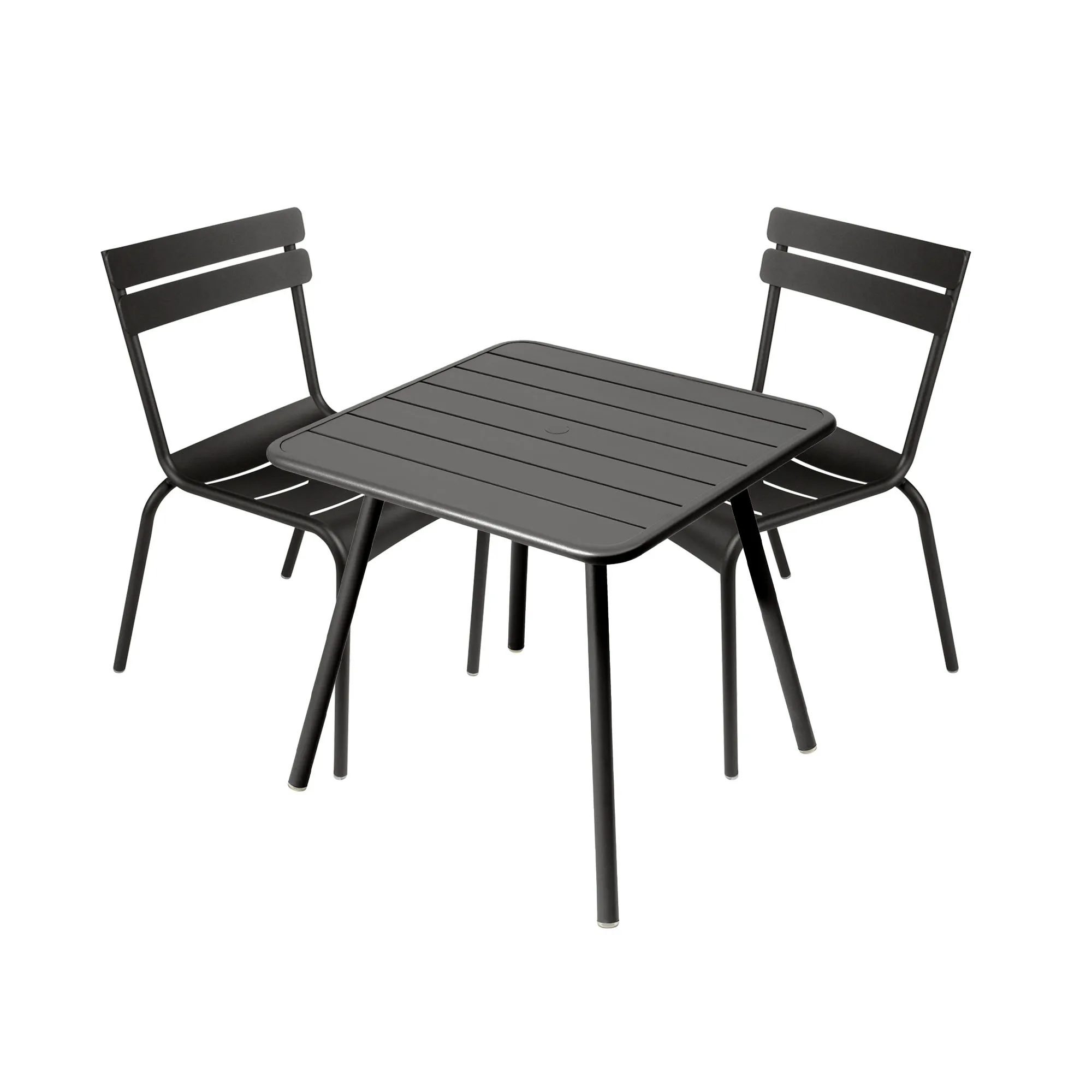 Luxembourg spisegruppe firbent bord & 2 stoler - 1