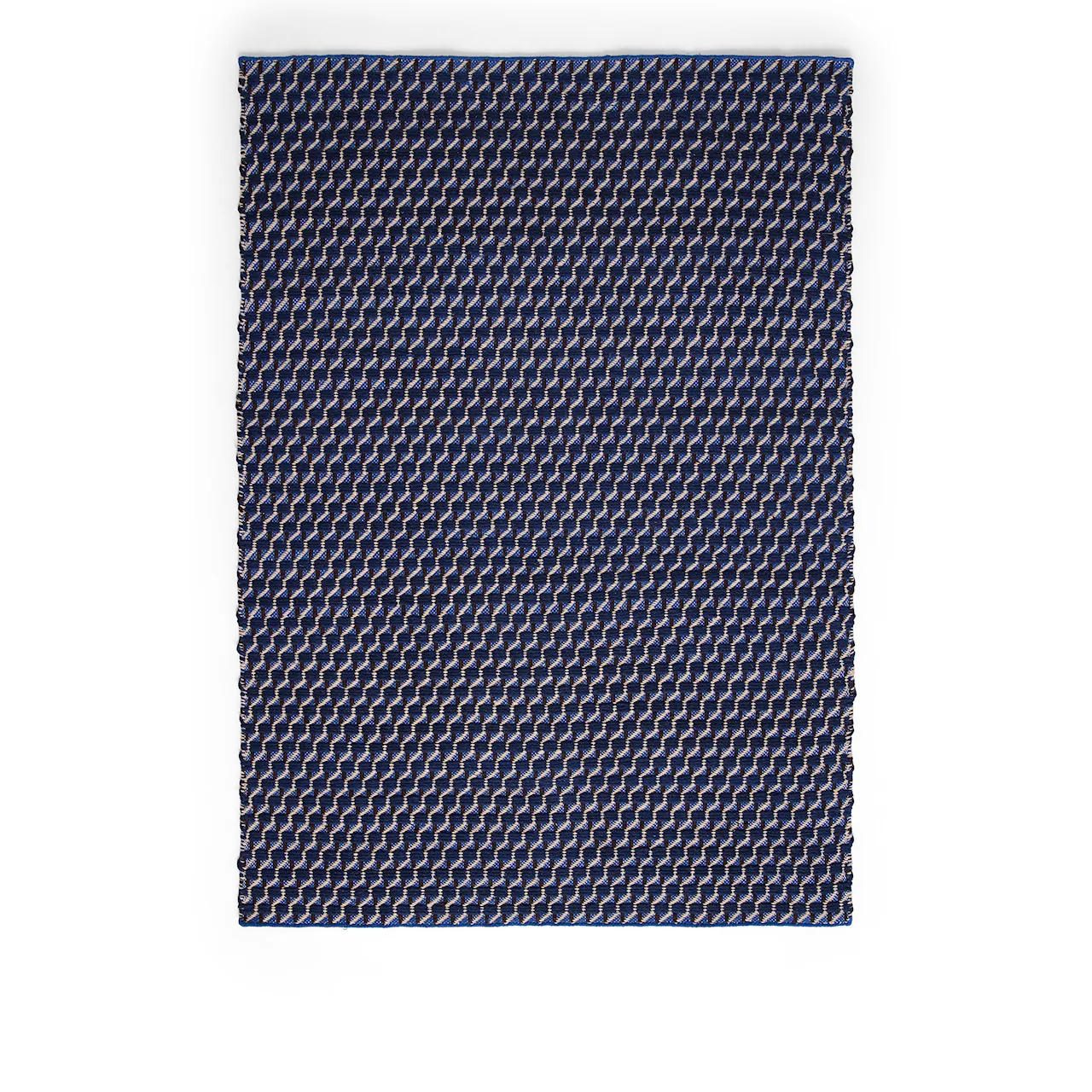 Channel Rug 60 x 200 cm Blue/White