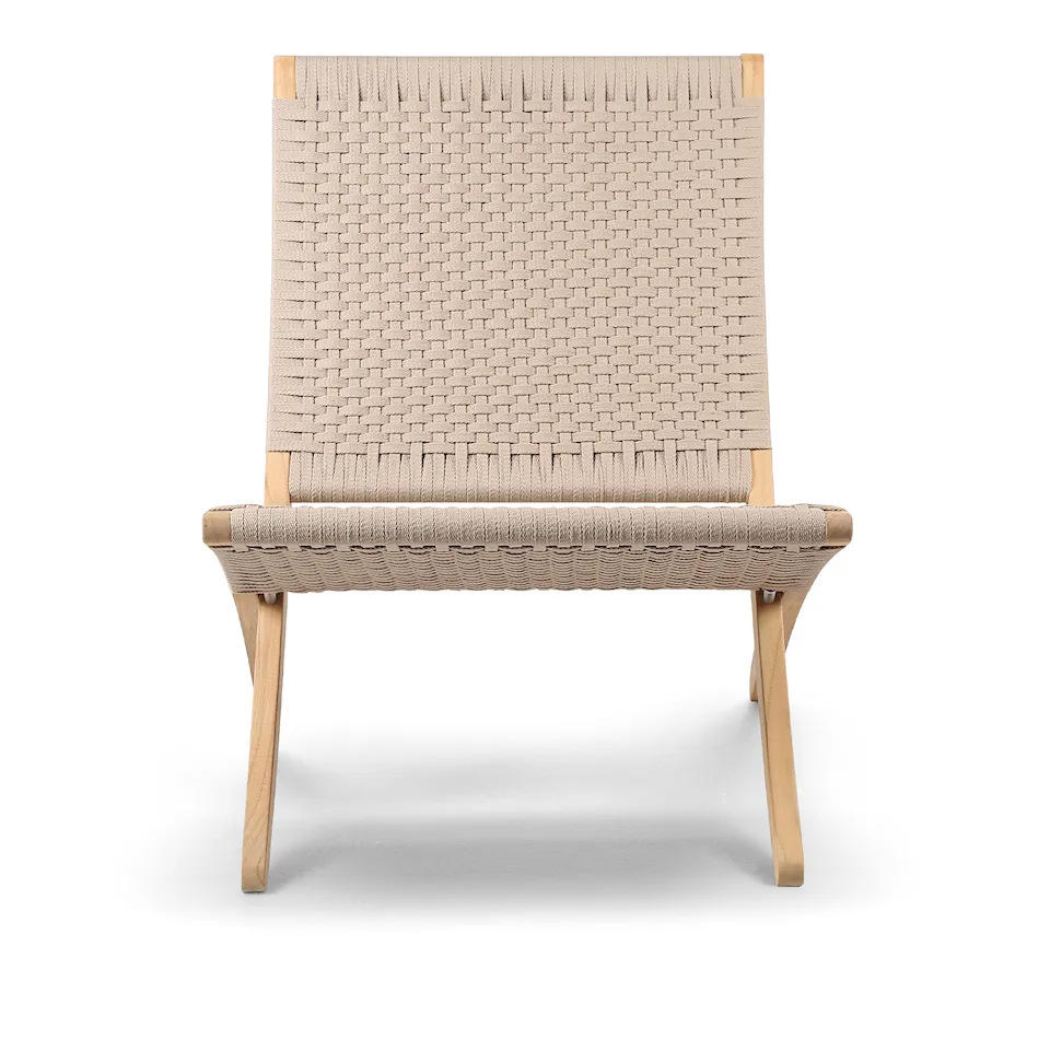 MG501 Outdoor Cuba Chair, Ubehandlet teak/Charcoal 1402