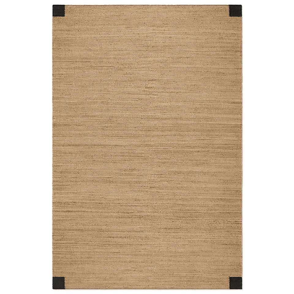 Jute Corner Black teppe