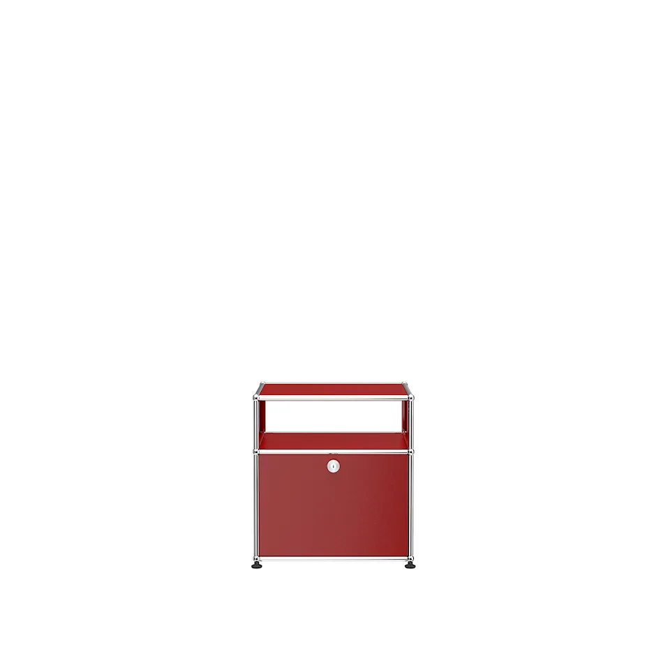 USM Haller Nightstand P - USM Ruby Red