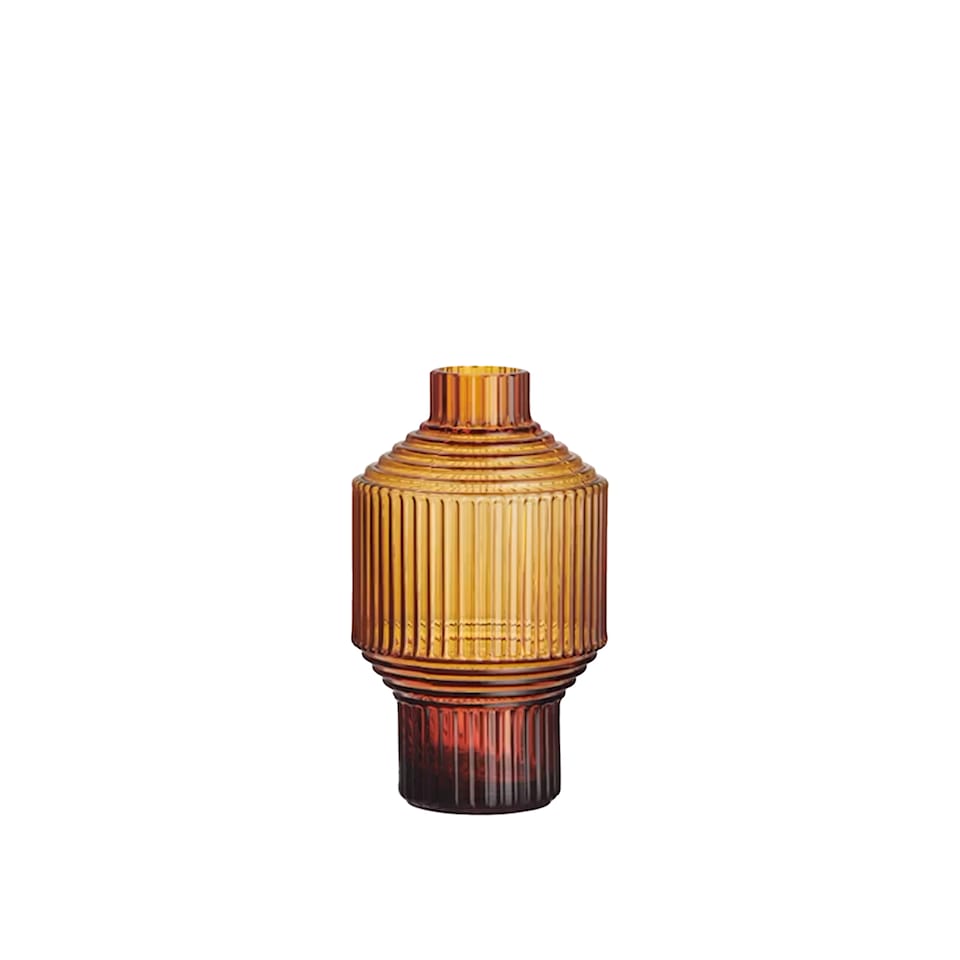 Pavilion Vase 134 mm - Dark Amber