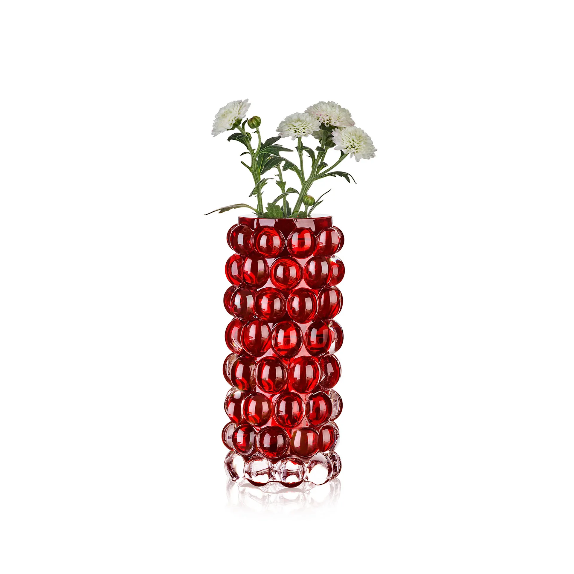 Hurricane boule minivase 11 cm rød - Skogsberg & Smart - NO GA