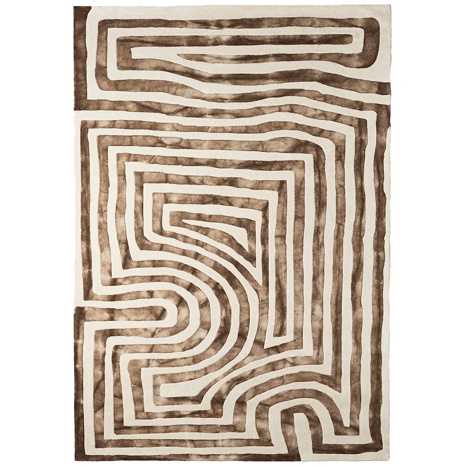 Psychedelic Labyrinth ullteppe beige