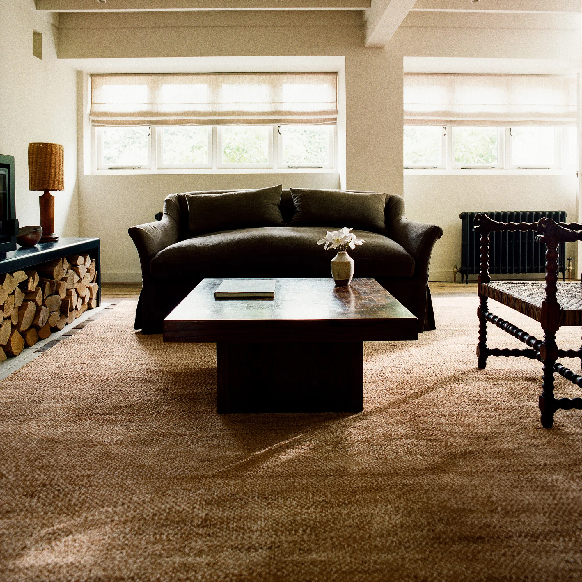 Savanna Jute/Cream ull- og juteteppe - 4