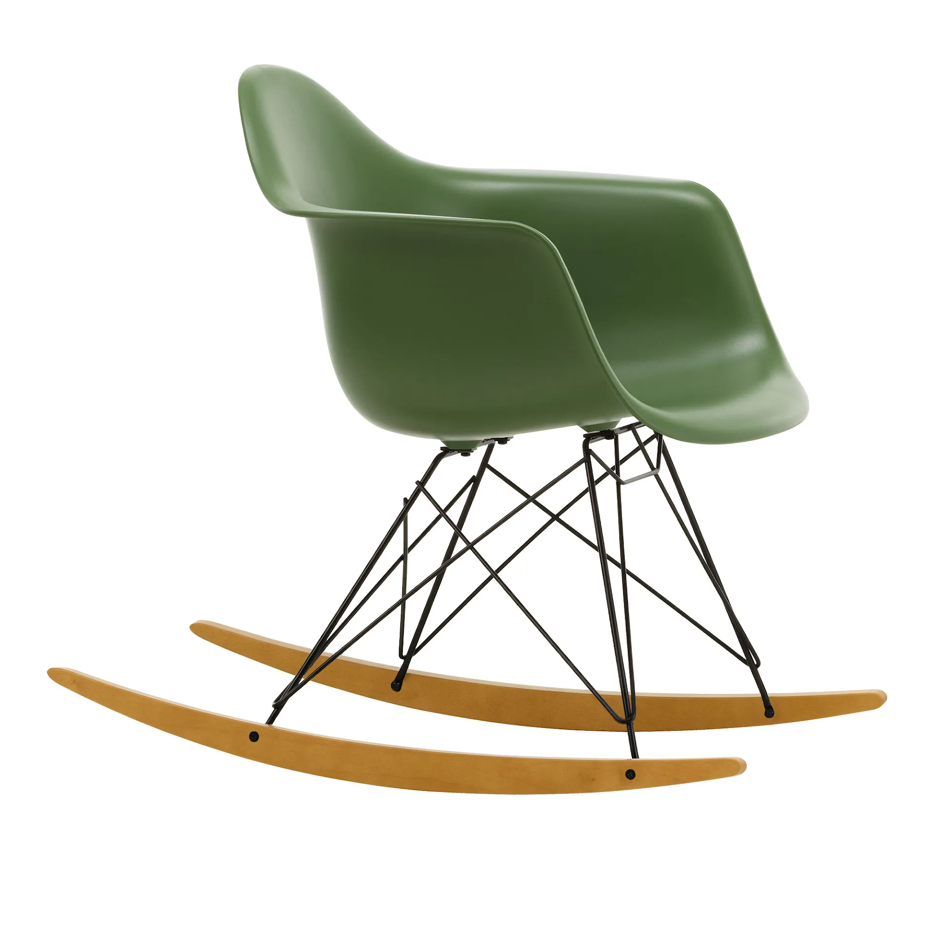 Eames RE Plastic Armchair RAR gyngestol Basic Dark/Golden Maple - Vitra - Charles & Ray Eames - NO GA