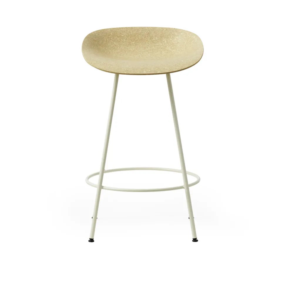 Mat Barstool 65 cm Cream Steel