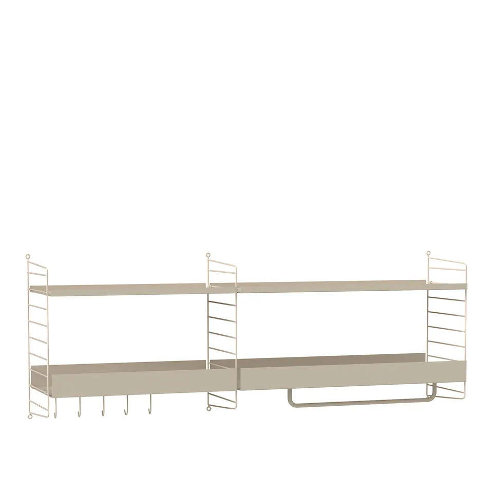 Hall hyllsystem J beige/beige