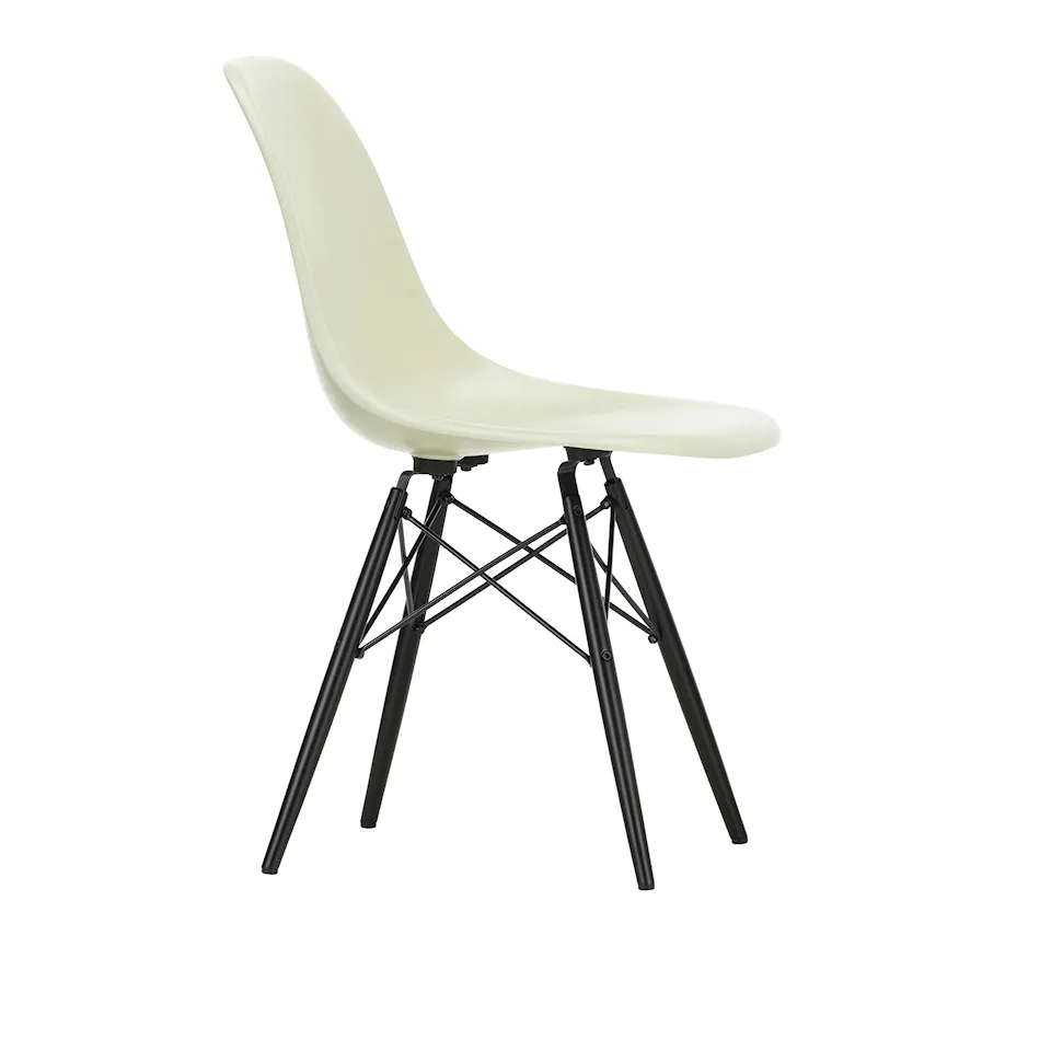 Eames Fiberglass Chair DSW stol Black Maple