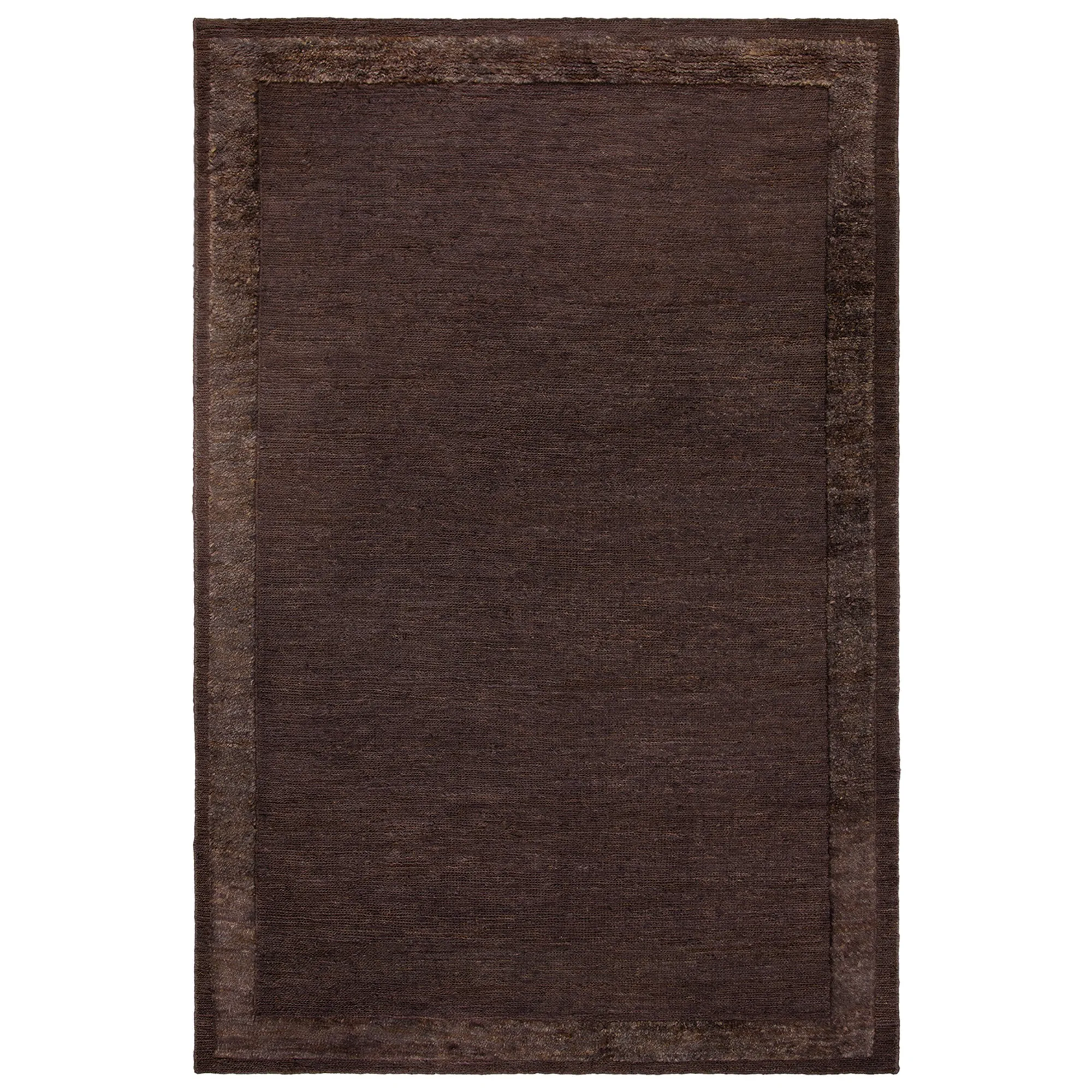 Jute Frame Dark Brown teppe - 1