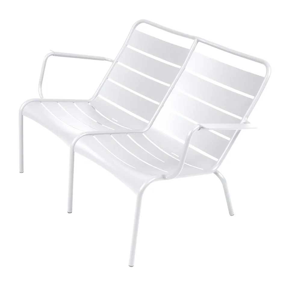 Luxembourg Duo Low Armchair Cotton White 01