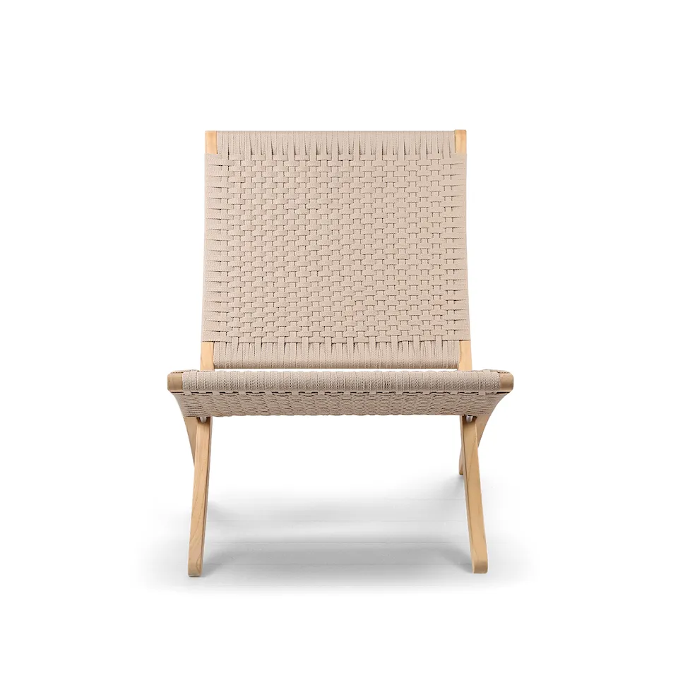 MG501 Outdoor Cuba Chair, Ubehandlet teak/Charcoal 1402