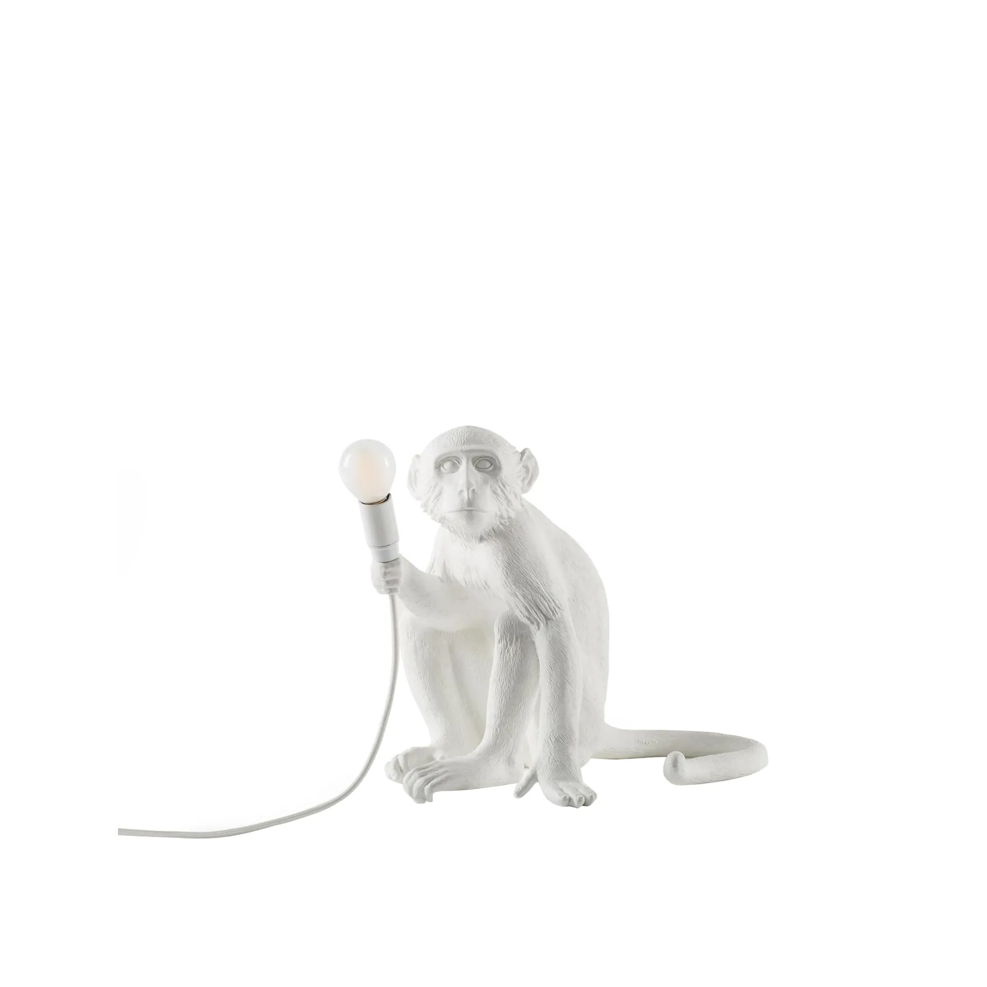 Monkey Lamp Sitting White - Seletti - NO GA