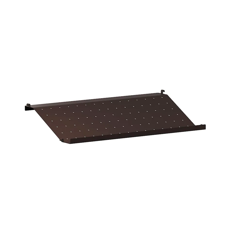 Skohylle metall 58x30cm mørkebrun