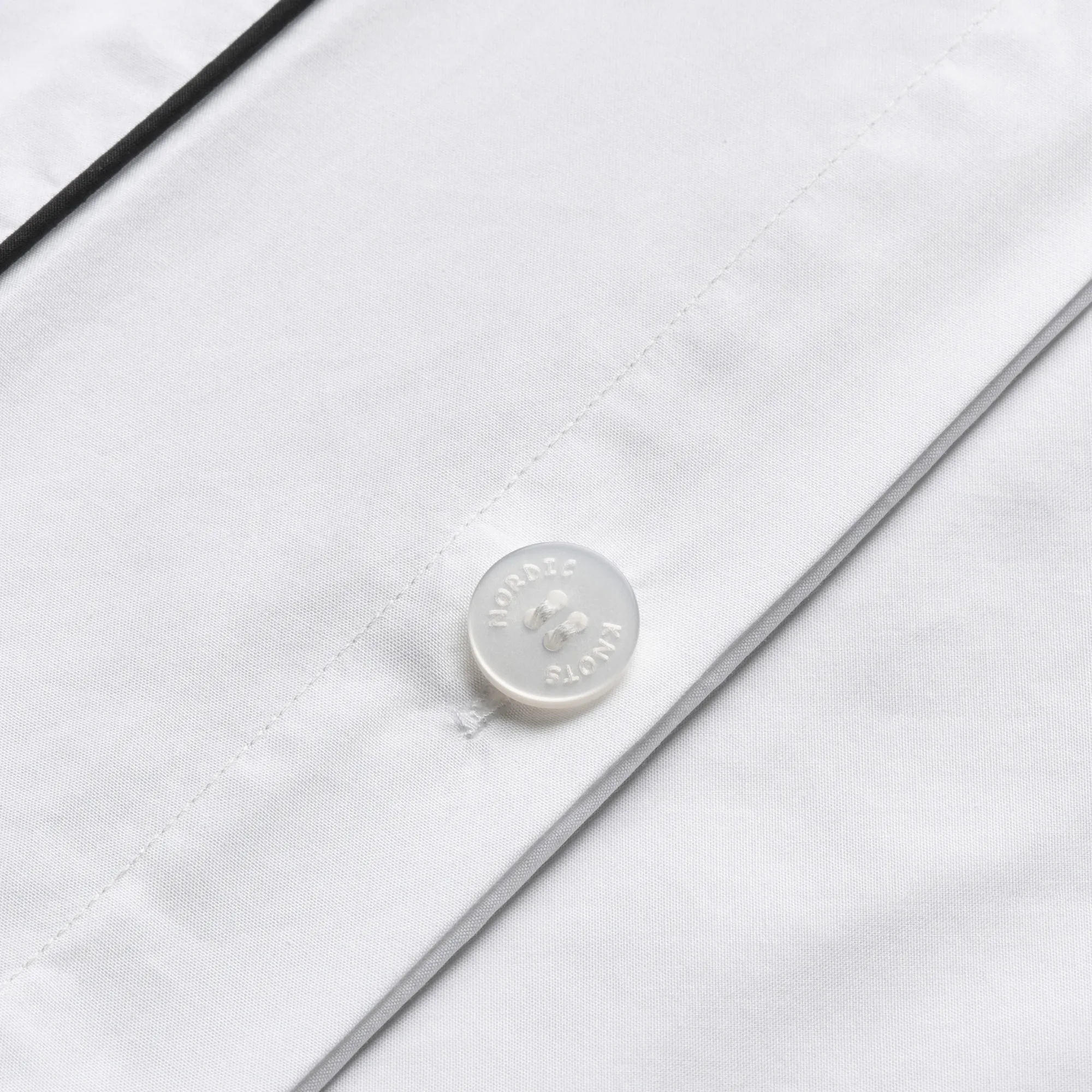 Percale Crisp White/Black dynetrekk - 4