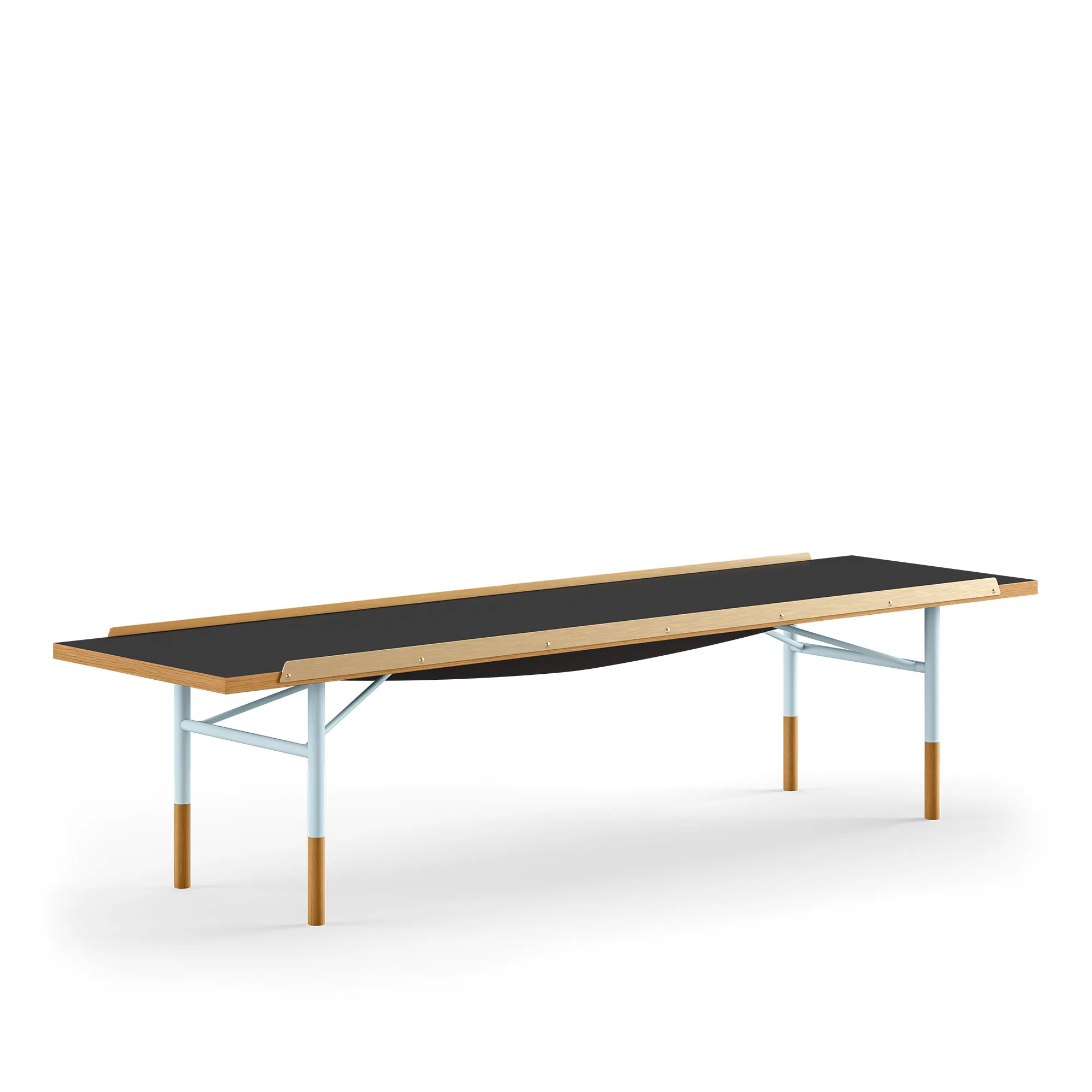 Table Bench Medium med mässingskanter - 1