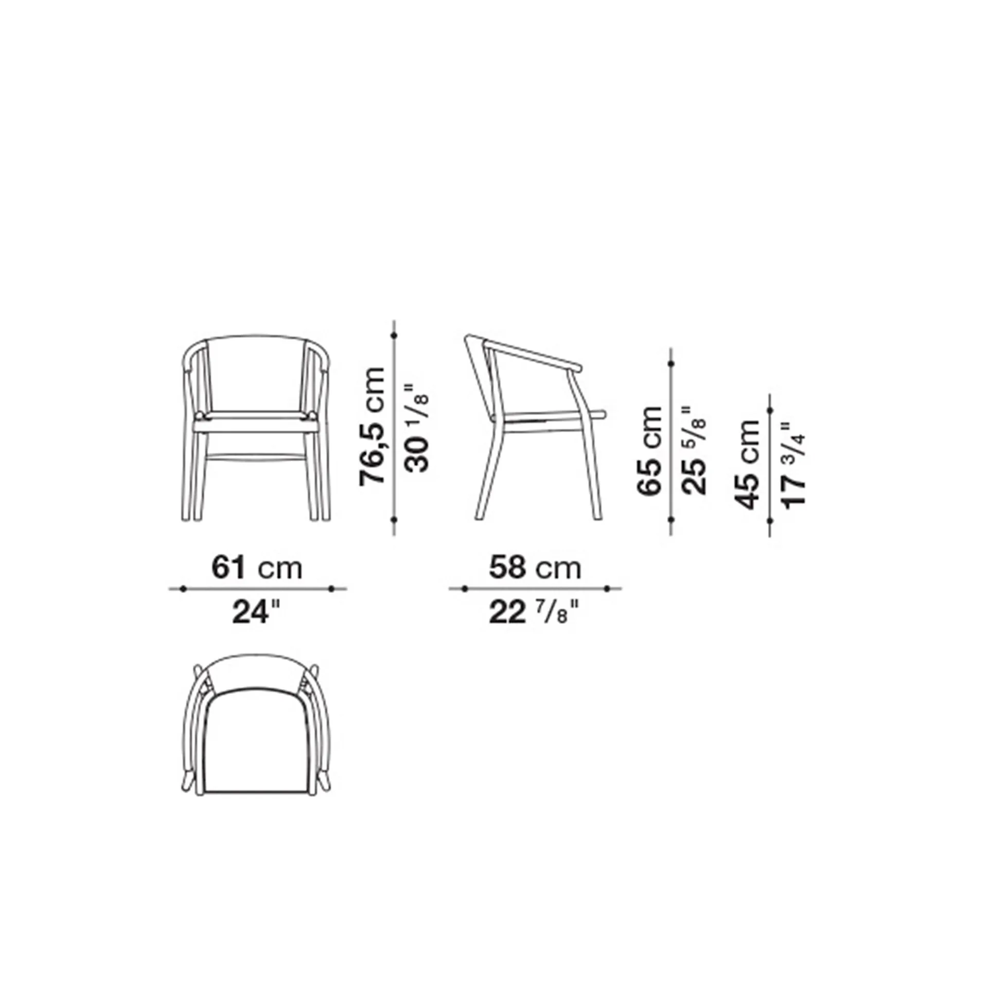 Jens Armchair - Leather Back/Seat - B&B Italia - Antonio Citterio - NO GA