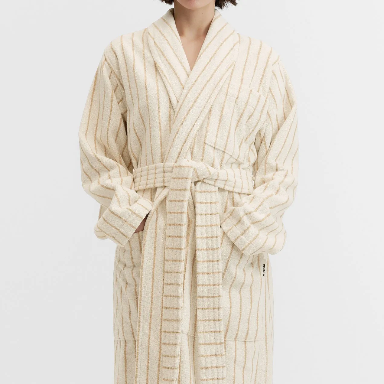 Classic Sienna Stripes badekåpe - 2