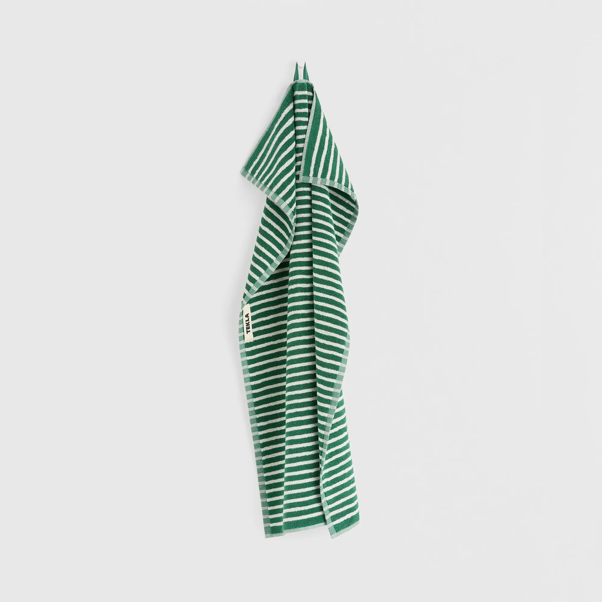 Terry Teal Green Stripes håndkle - 4