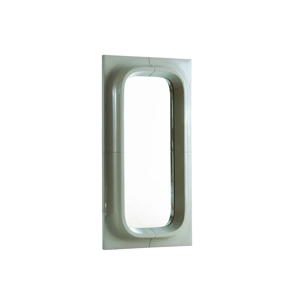 Porthole mirror small green