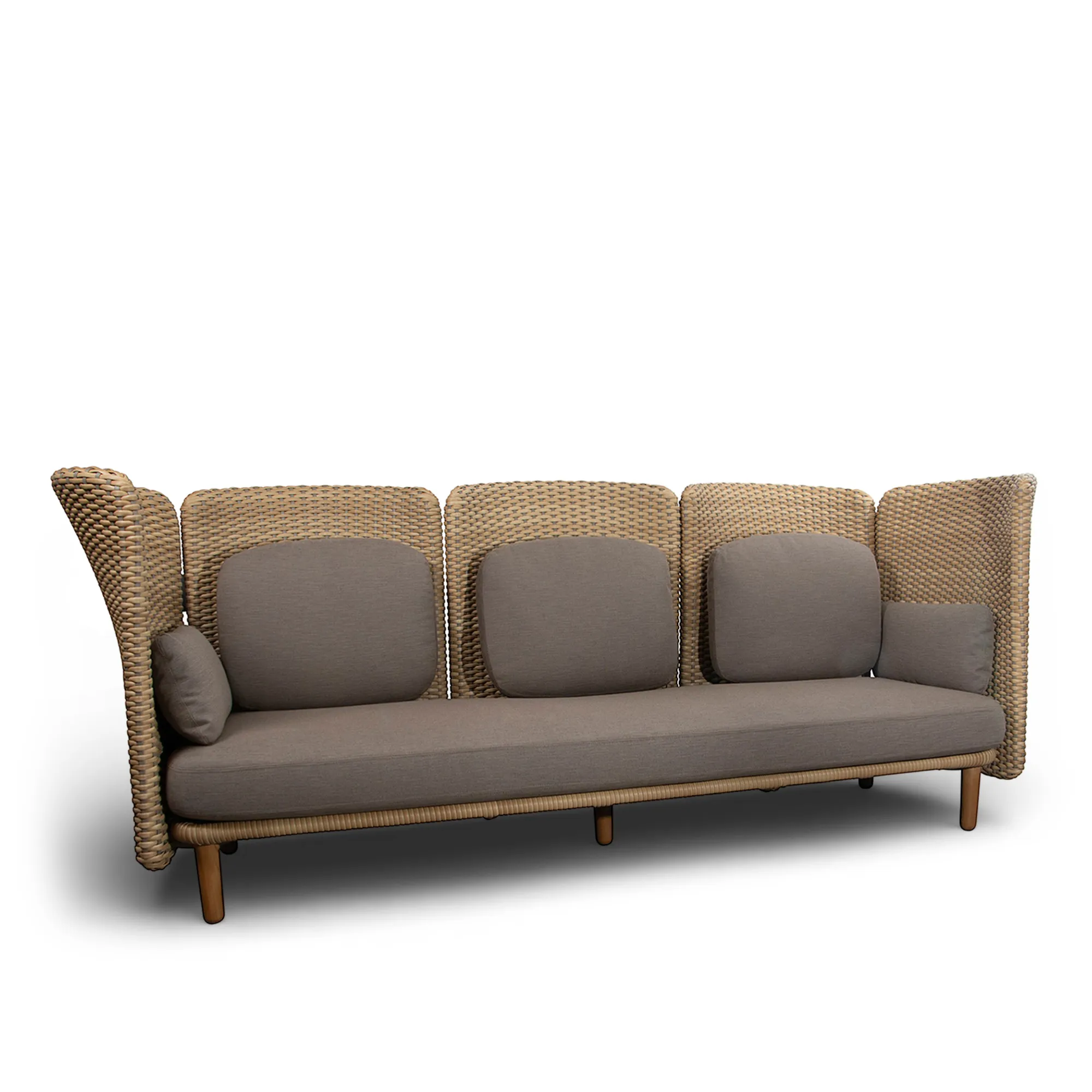 Arch 3-seters utesofa - høye armlener - 1