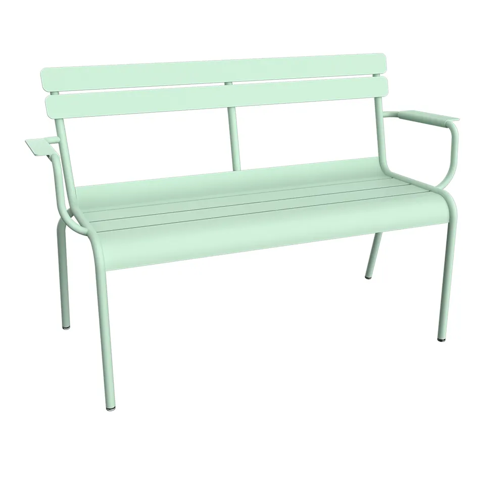 Luxembourg 2-Seater Garden Bench - Ice Mint