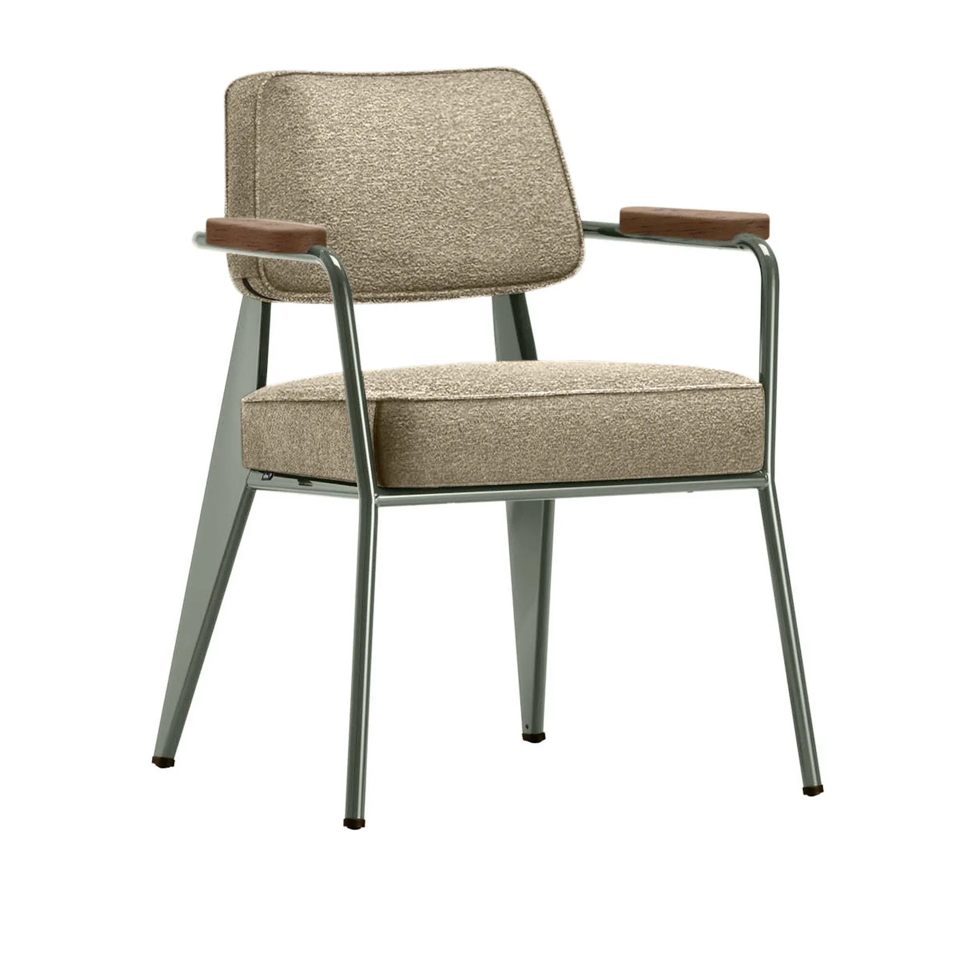 Fauteuil Direction lenestol Prouvé Gris Vermeer - Vitra - Jean Prouvé - NO GA