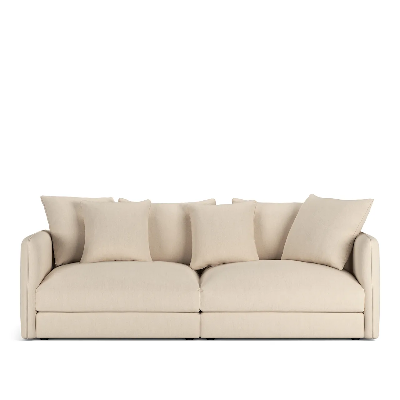 Pavarotti 2,5-Seater Shadow Khaki Fixed Upholstery